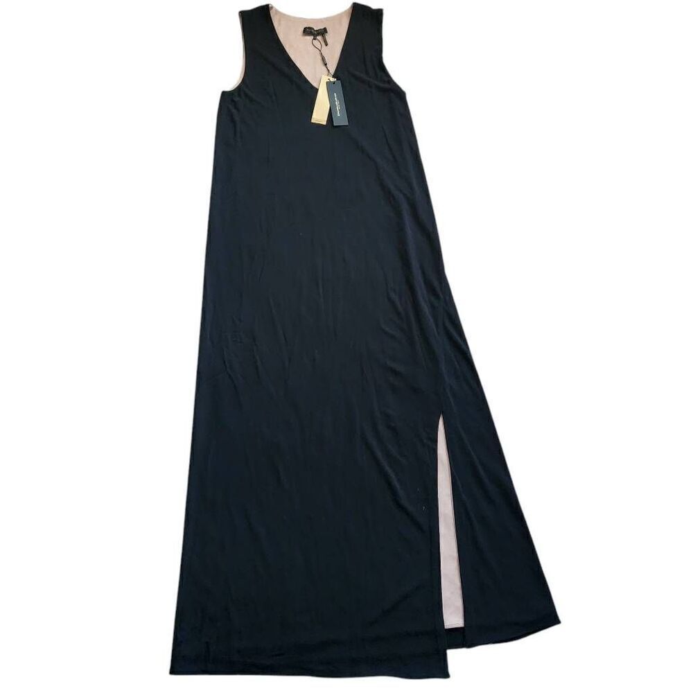 Donna Karan Dress Womens Small Maxi Reversible Classic Cocktail Wedding Black Nu - Picture 3 of 6